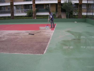 Pista Futbito: Pintura